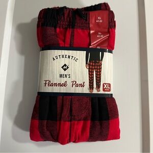 Member’s Mark Flannel Pant Men’s Size XL Red & Black Lounge Wear/Pajamas- New